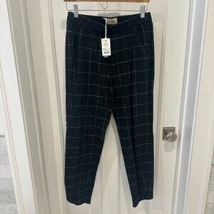 NWT Marine Layer Allison Pant, Size Small,  Black/White Windowpane
